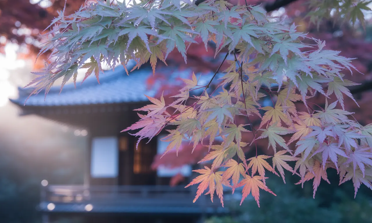 紅葉の美しい風景